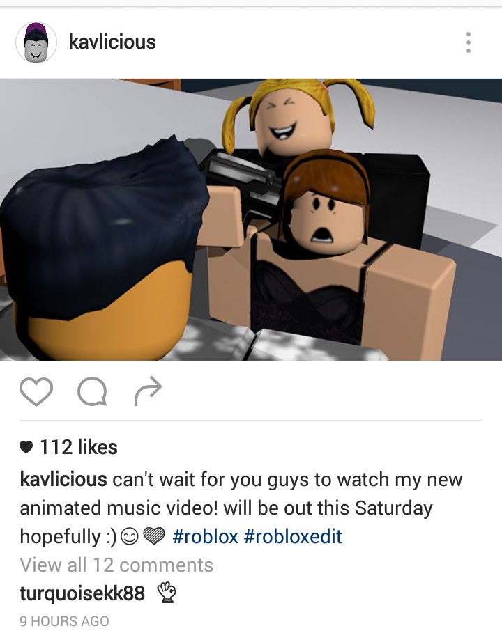 Kavra On Twitter Posted A Sneaky Peek Of My New Animated Music Video Yesterday On My Instagram P Follow Kavlicious On Instagram - roblox kavra video