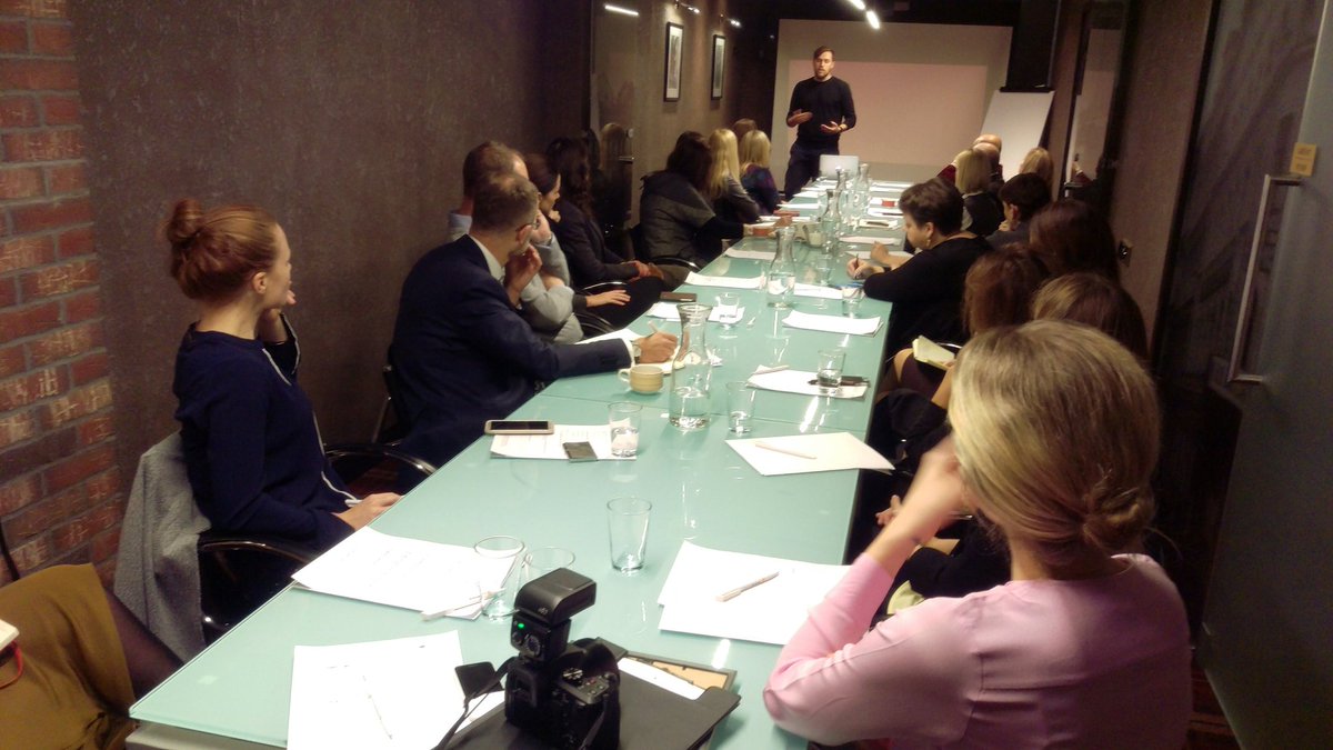 BritCham_LV's tweet photo. The first BritCham Academy seminar is happening now! We are learning about Purposeful Branding https://t.co/4xQxyoEV9o