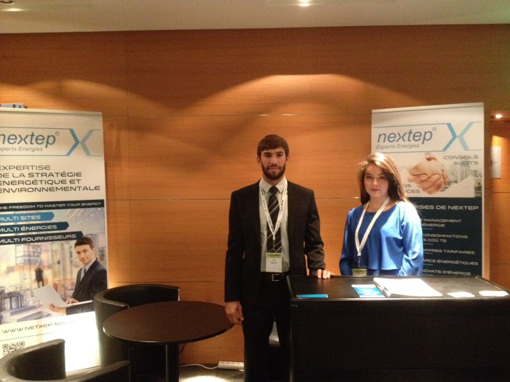 CongresGAZELEC's tweet photo. #Gazelec journée #gaz: l'équipe de @NextepSa vous attend s/ son stand [#stratégie #énergetuque et #environnementale] https://t.co/TuAfxRDY7a