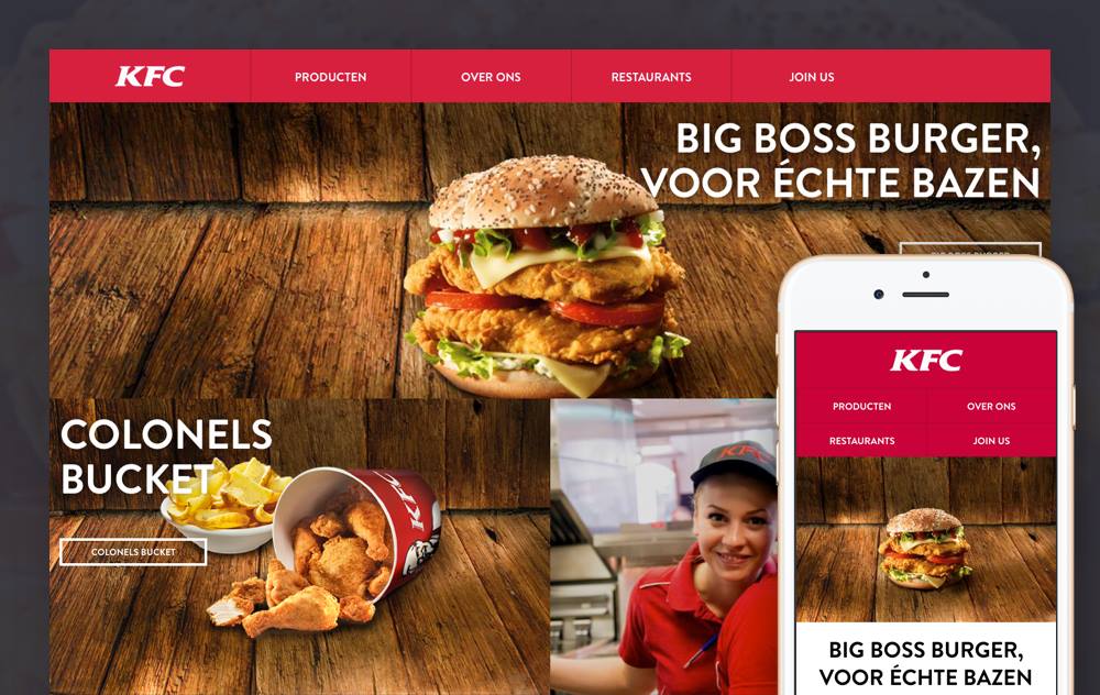 Vorig maand lanceerden wij de nieuwe website van <a href="/kfcnederland/">KFC Nederland</a>! Hebben jullie 'm al gezien? 
→ kfc.nl