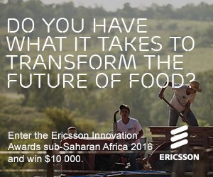 oppsforafricans's tweet photo. Ericsson Sub-Saharan #Africa Innovation Awards 2016: Innovations on future of food ($10,000 Prize) @EricssonAfrica https://t.co/bKTF03ApkF https://t.co/meQRzc3kf4
