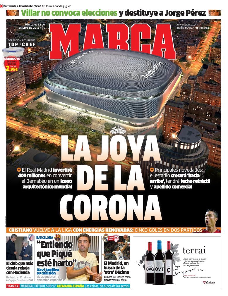 ¡Buenos días! ☕️

Estas son las portadas de la prensa deportiva española este miércoles 12 de octubre.