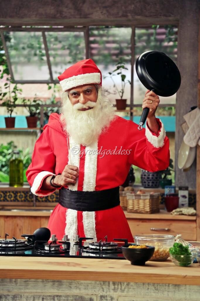 Greed_Goddess's tweet photo. #santaclaus is coming to #theglobalmenu two months before #christmas for something Spl don't miss today 2:30 with @ranveerbrar @LivingFoodz https://t.co/dqVVWlninl