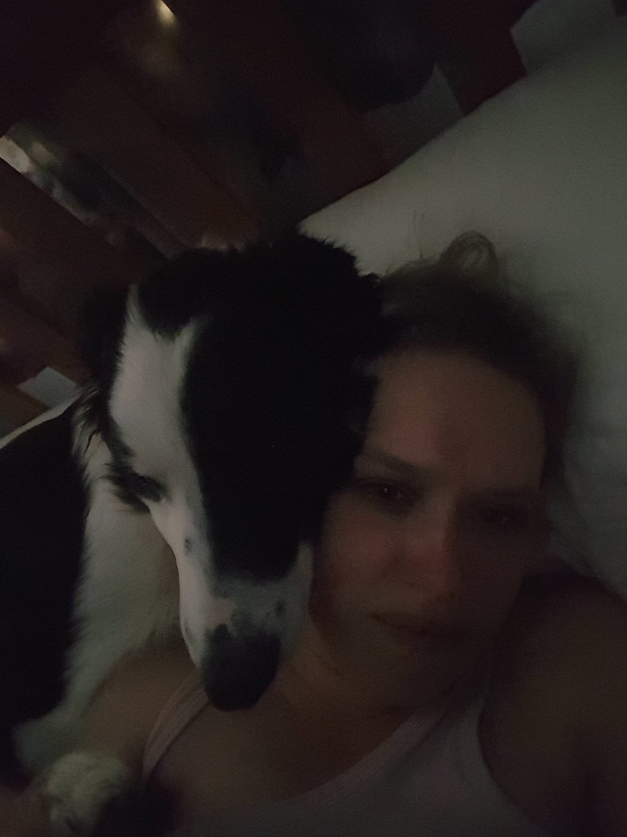 princesswifty2's tweet photo. Morning from me and wilson https://t.co/l9RuH281hM