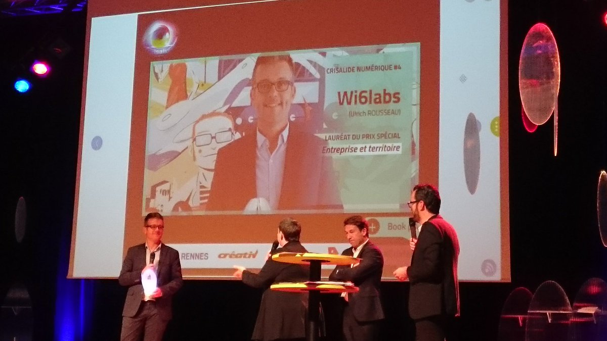 wi6labs's tweet photo. Très heureux d'être lauréat du prix spécial merci aux partenaires du projet #smartstsulpice @Alkante35 @ALEC_Rennes @SaintSulpice35  #tdf https://t.co/THXS8v0tUk