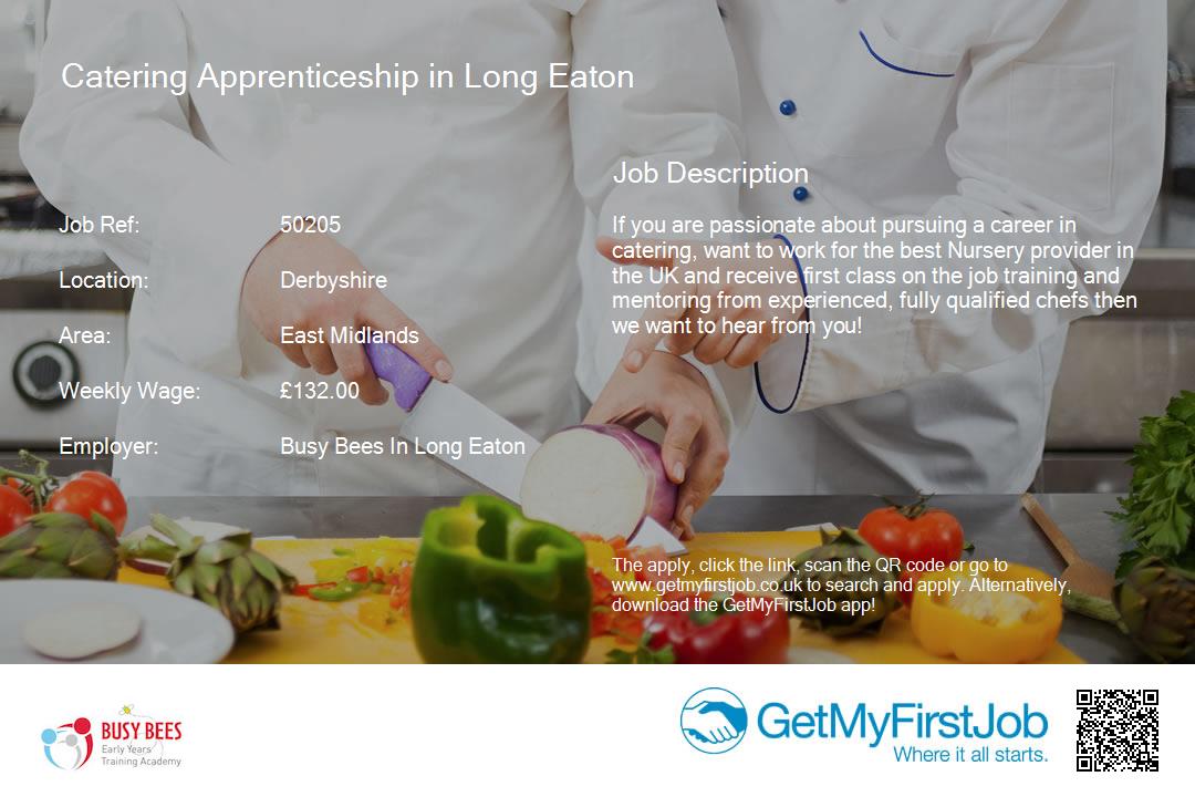 Apply with GetMyFirstJob for this #apprenticeship as a Catering #apprenticeship in Long Eaton in #Derbyshire goo.gl/K931eg