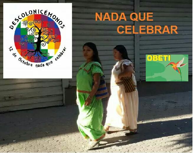 FLSMadridSur's tweet photo. Nos negamos a celebrar el día del exterminio indígena. https://t.co/wpJCg7wiYz