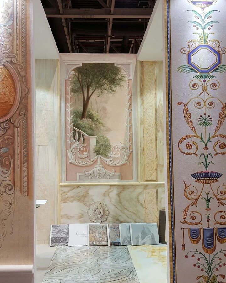 infoaffreschi's tweet photo. Visit us at Saudi Build Expo - hall 1, stand 317-1 #saudibuildexpo #saudibuild #interiors #interiordesign #wallart #fresco #wallpaper #index https://t.co/6jY8oVe96C