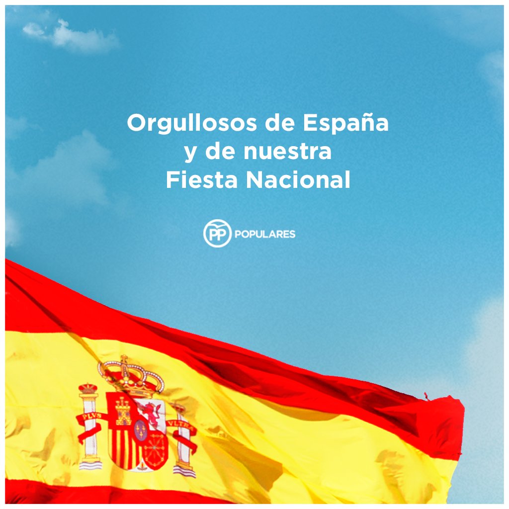 ppopular's tweet photo. 🇪🇸 🇪🇸 🇪🇸 Orgullosos de España y de nuestra #FiestaNacional #12Oct 🇪🇸 🇪🇸 🇪🇸 https://t.co/Vn7h4NYamX