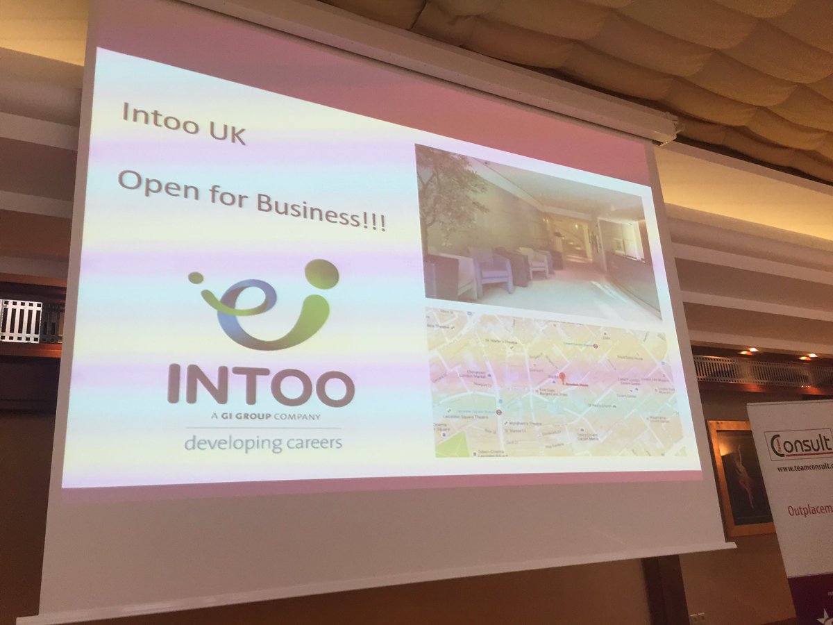 cindiccarlson's tweet photo. Open for business in the UK! @INTOOUK @careerstargroup @ChallengerGray #careerstarcon #stepup2016 #prague https://t.co/1b2YSqoXXT
