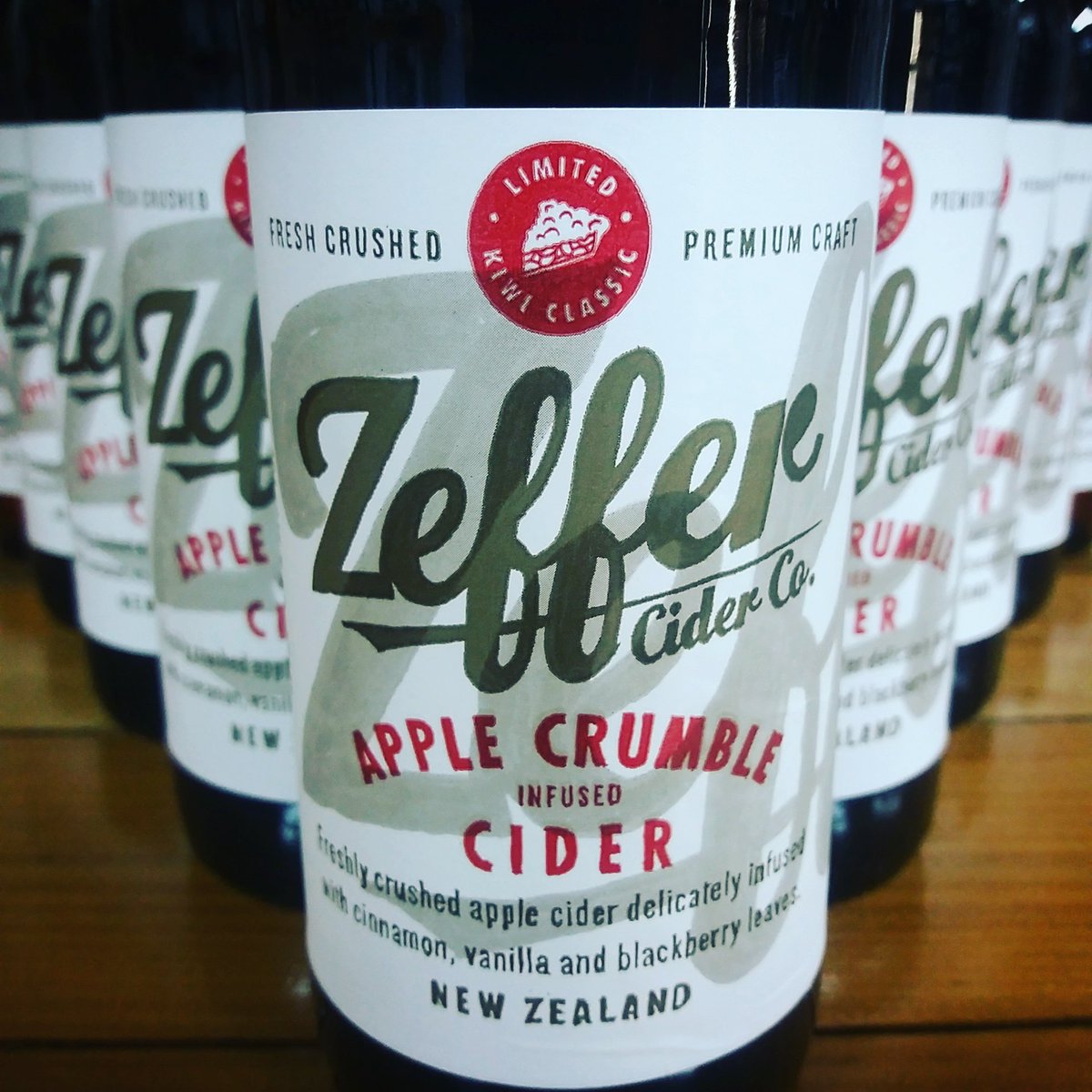 Everybody's favourite Apple Crumble Cider from <a href="/zeffercider/">Zeffer Cider Co.</a> hit the bottle fridge this week too. #applecrumbleinaglass