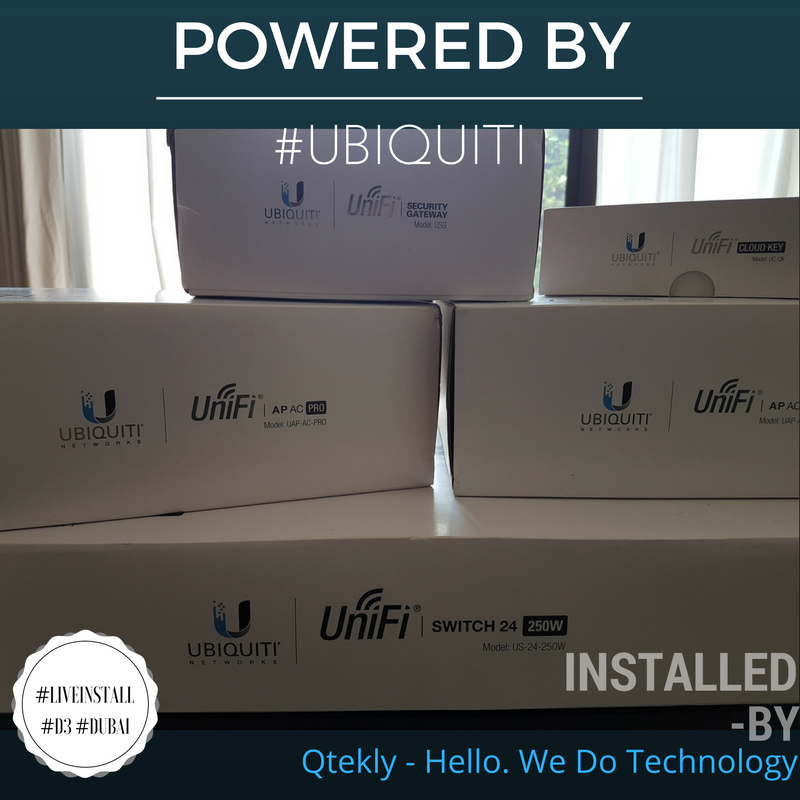 Qtekly's tweet photo. Another SMB network install going in, Enterprise infrastructure at SMB pricing!

#Ubiquiti #Ubnt #D3Dubai https://t.co/cIozEMhcaF