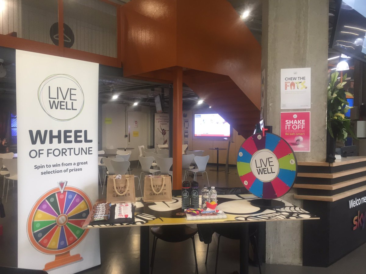 Georgiaopeters7's tweet photo. Ready to rock and roll with the Live Well Wheel #skyatleedsdock #lifeatsky @Gatherandgather @ZieroldAnnabel #spintowin https://t.co/7d8bLrwBk7