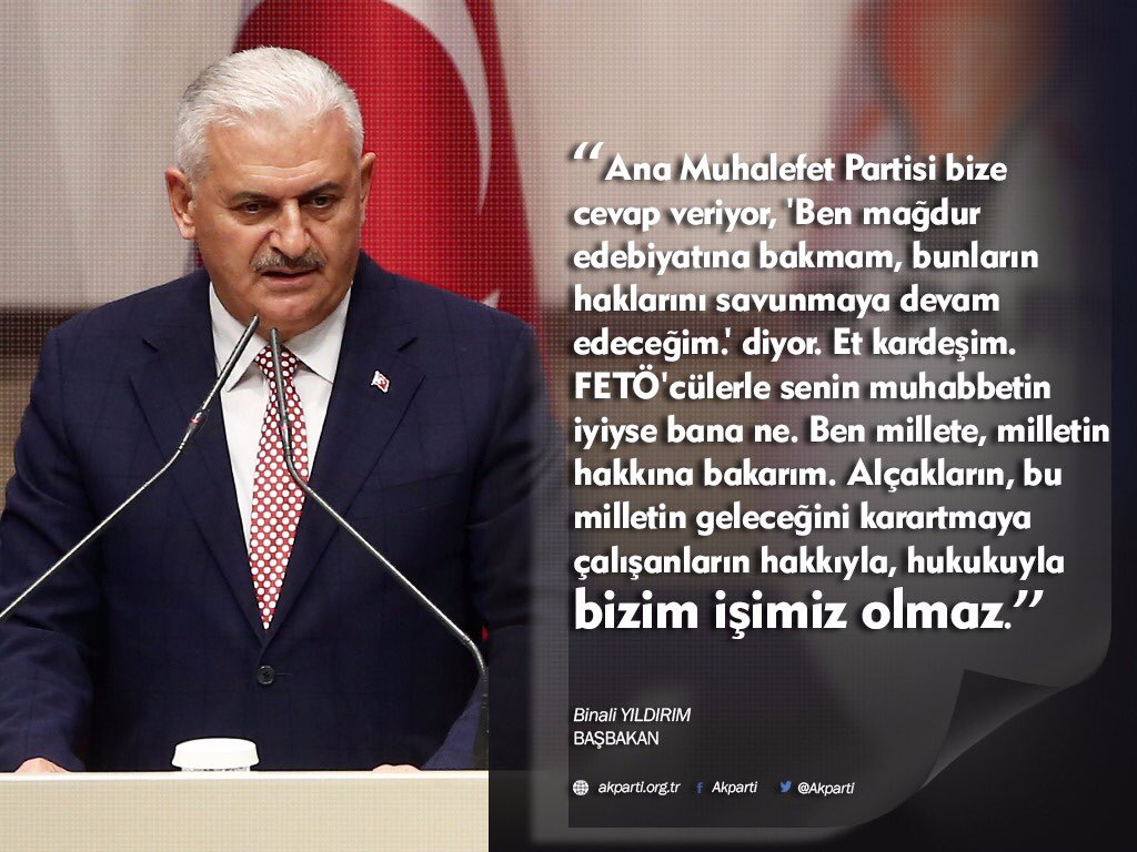 "Alçakların, bu milletin geleceğini karartmaya çalışanların hakkıyla, hukukuyla bizim işimiz olmaz."