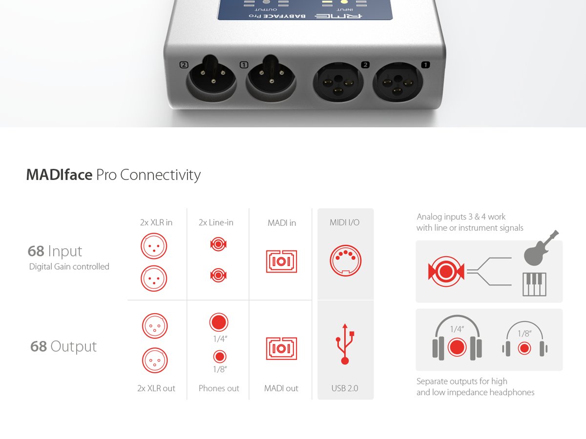 RME_News's tweet photo. #RMEAudio #switch2rme MADIface Pro is shipping now. Unrivalled Expandability in a Desktop Interface: https://t.co/ZHLrszlzzf https://t.co/J9lFUw52jG