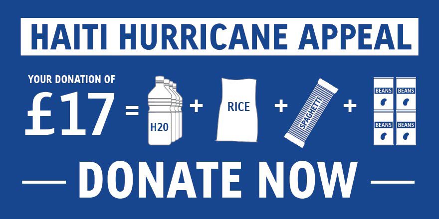 £17 enables us to provide a basket of essentials to those affected in #Haiti. bit.ly/HaitiAppeal16