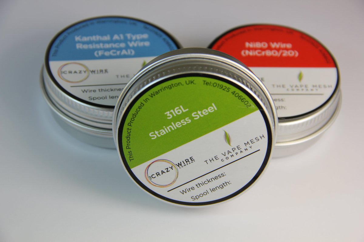 CrazyWireCo's tweet photo. Place an order through our site this week for a chance to win a sample bundle of our new wire products. Winner chosen Friday 14th. #vapefam https://t.co/IBE7m9H3Tu