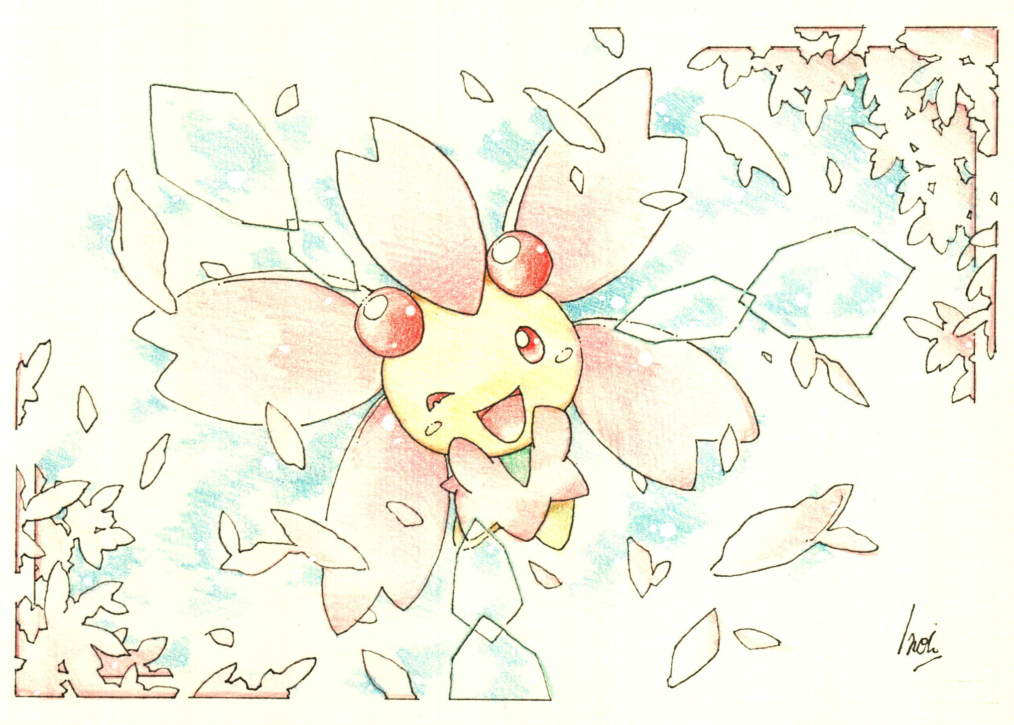 تويتر Inori على تويتر 今日のポケモン図鑑 ｎｏ ４３７ チェリム ポジフォルム の はなふぶき サクラの花言葉 精神の美 T Co N5afhmgvph