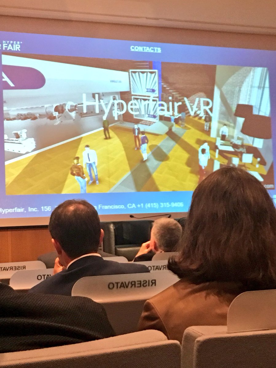 gdragotti's tweet photo. VR platform as the future of CRM?#scaleIT16 #Hyperfair @DLA_Piper_Italy https://t.co/wLKD2xtvGf