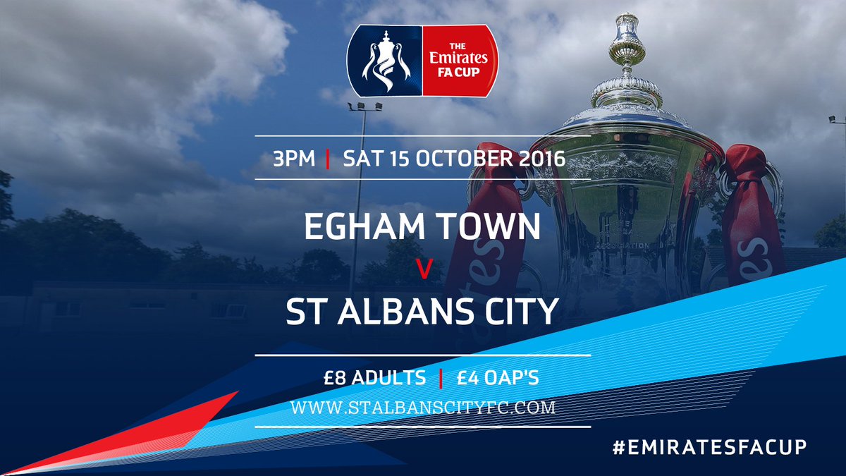 stalbanscityfc's tweet image. SATURDAY @EmiratesFACup 4th Qualifying Round… Egham v Saints 3pm #sacfc