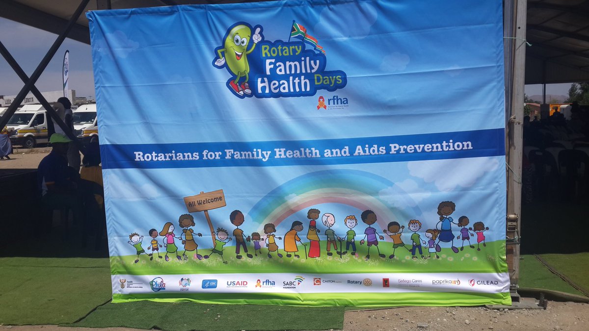 HealthZA's tweet photo. Join us for #RotaryFamilyHealthDays in Rustenburg for FREE health services cc @Yfm @PEPFAR @RFHD_ZA #RFHD2016^eN2 https://t.co/fQIsATxl86