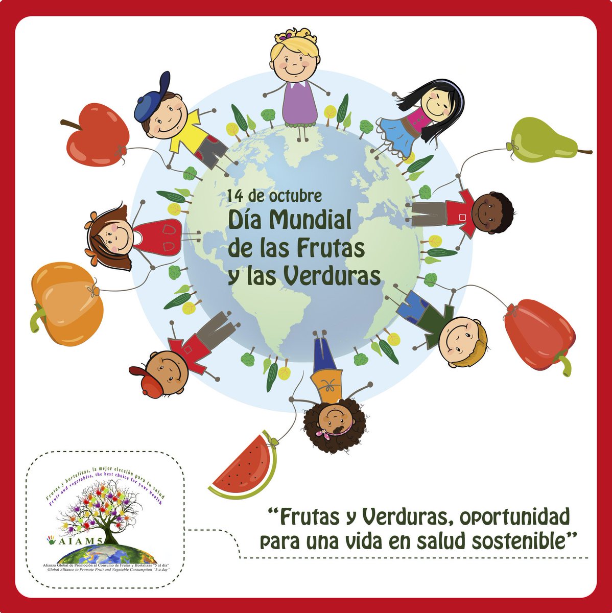 monyino's tweet photo. 14 de octubre Día Mundial de las Frutas y Verduras "Una oportunidad para una vida en salud sostenible" @WDFAV https://t.co/4o96ZmorE5 https://t.co/e3nzzhgOXW