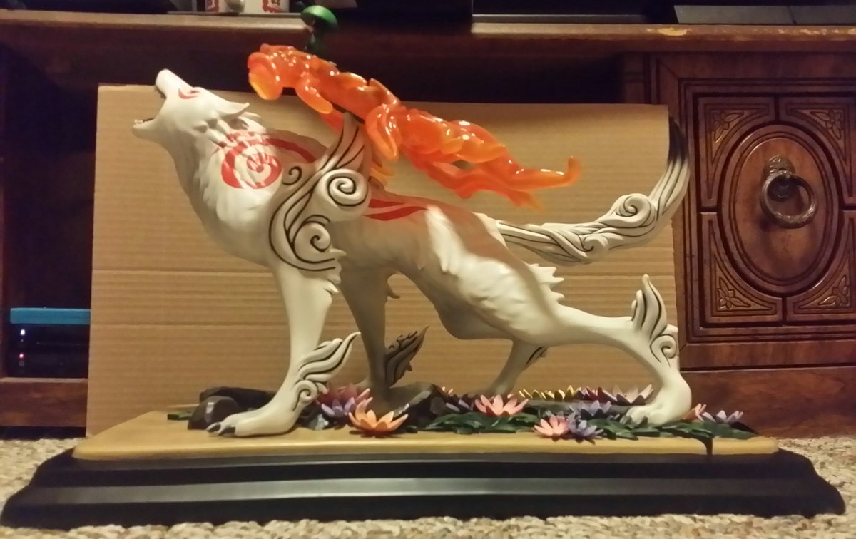 first 4 figures okami amaterasu collectible statue