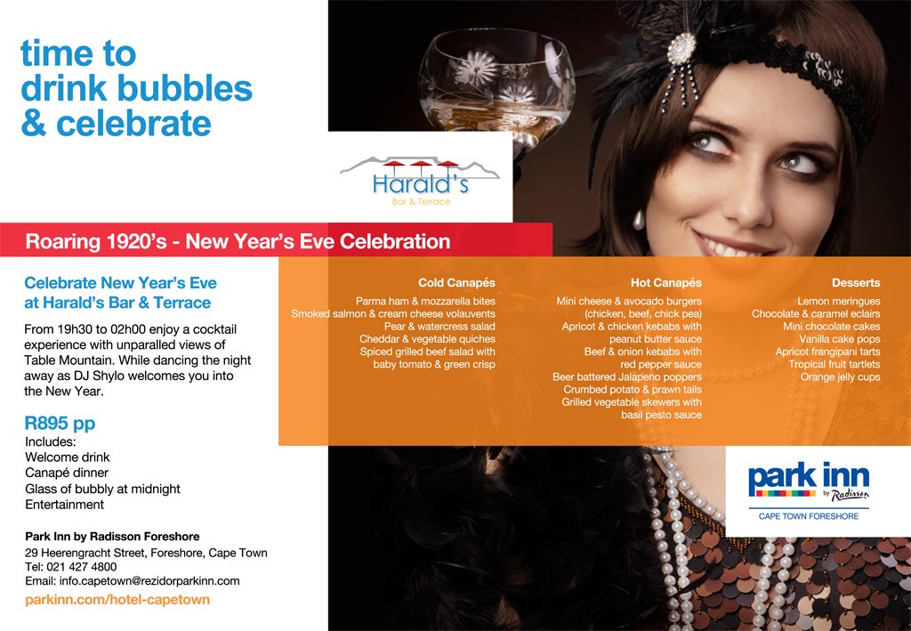 ParkInnCT's tweet photo. Welcome in 2017 @ParkInnCT this year. Book Now! #newyears #haralds #RBG #tablemountain @FoodBlogCT @capetownnights @CapeTownMag https://t.co/5ELwd83AFc