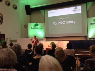 Ann with London volunteers had fab time at babble live - our vision is a world in which no parent is isolated.