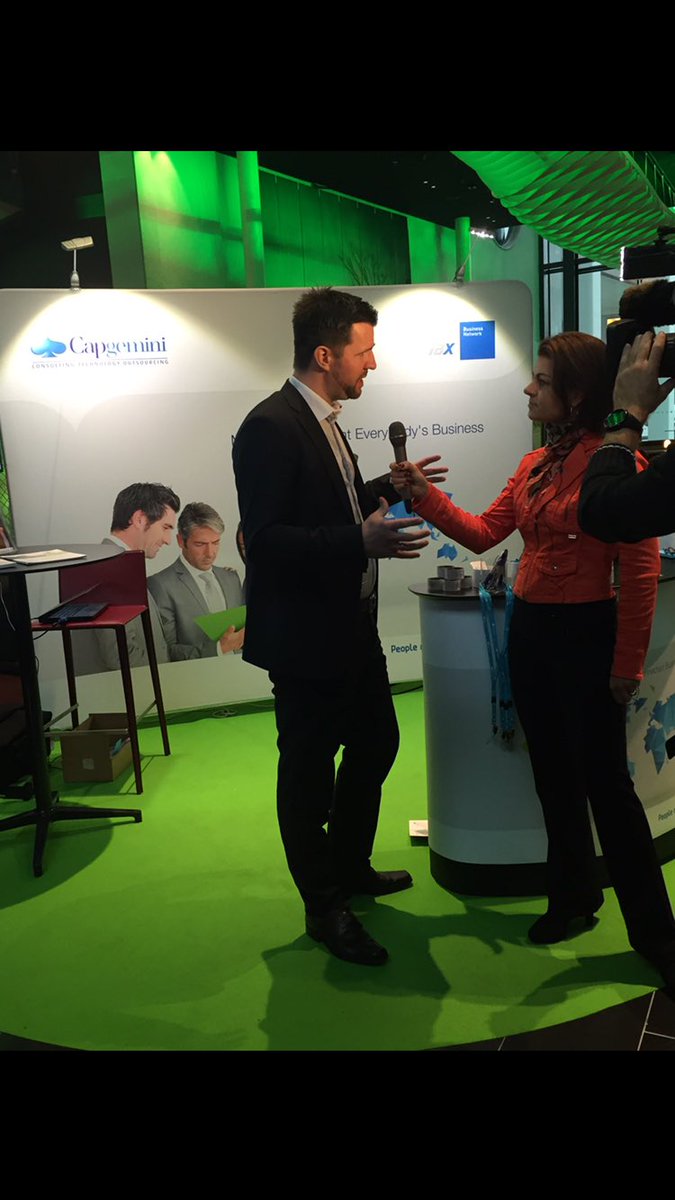 Capgemini_IBX's tweet photo. Brikt Grendar from #capgemini #ibxbusinessnetwork interviewed by moderator Anna Bellman at #unit4connect https://t.co/jpazNA14Wc