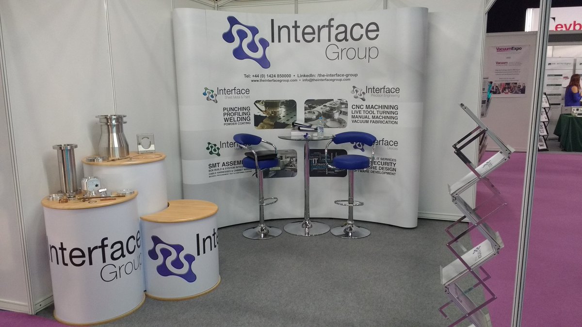 interface_grou's tweet image. We are now @vacuumexpo come along and see us on stand v12.
