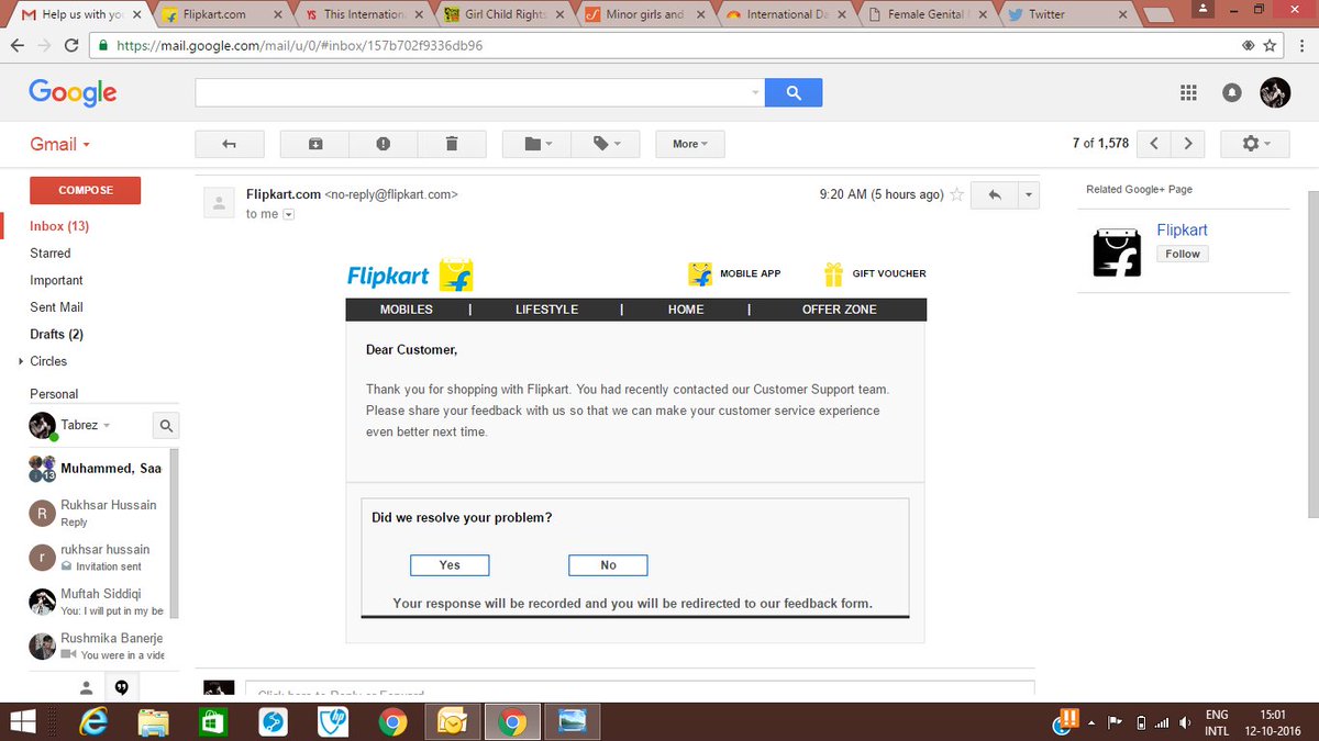 TabrezHaque's tweet photo. #bigbillionday @Flipkart via #ekart still unable to deliver an order which was placed on 3rd October. Seems the company with chikungunya https://t.co/9LXIlPerlU
