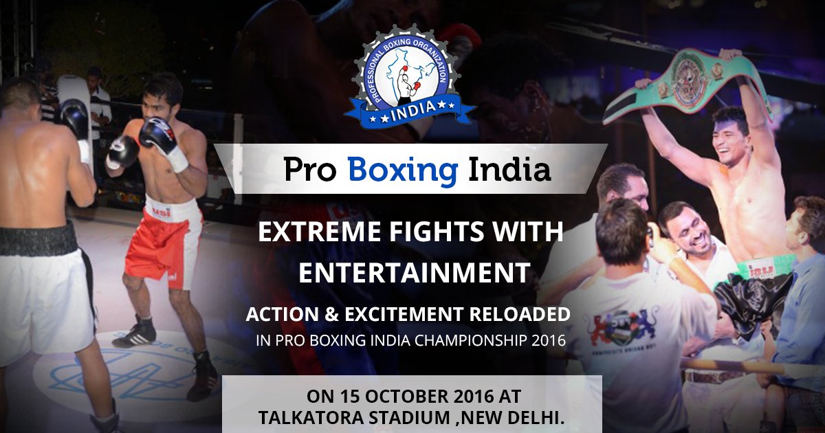 proboxingindia1's tweet photo. Watch the live action on 15 October 2016 at #Talkatora_stadium, in #New_Delhi / India. https://t.co/QYJliQqdU8 https://t.co/PRjOE5Ivrz