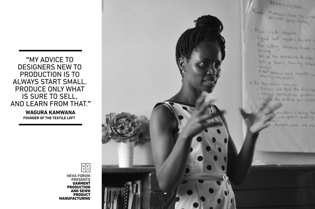 HEVAFund's tweet photo. "My advise to new designers new to production always start small." - Wagura Kamwana of the #TextileLoft #HEVAForum #CreativeKE https://t.co/7JcnsiPydL