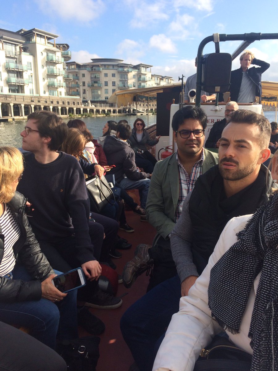 VisitBritainB2B's tweet photo. VisitBritain trade team exploring @DestBristol by river on @bristolpacket https://t.co/WwVFP7v81Q