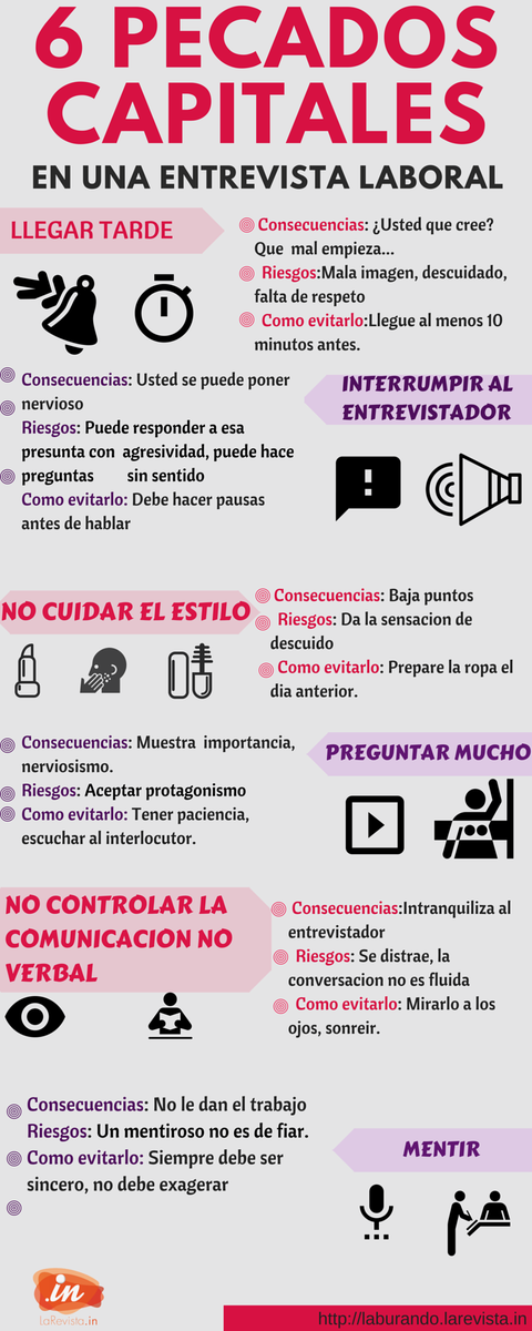 ElFactorH's tweet photo. 6 pecados capitales en una entrevista laboral https://t.co/ldeZBcMDKU