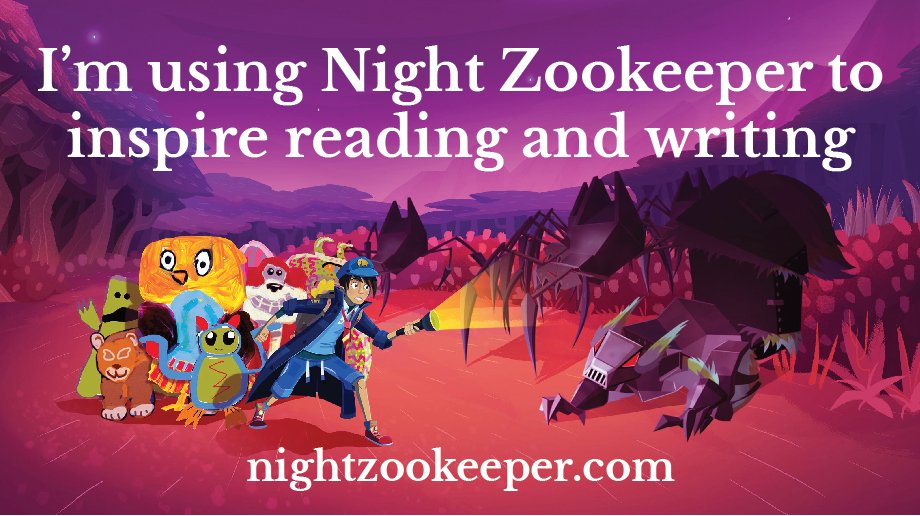 nightzookeeper's tweet photo. All teachers using Night Zookeeper please share this image proudly with your friends and followers #proudteachers https://t.co/0MEXqiujfC https://t.co/T6qTknJAq0
