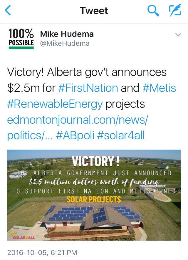 Treaty_Alliance's tweet image. In last week in Alberta, oil pipeline leaked, train derailed &amp;amp; Alberta gov invested in First Nation controlled solar. Way forward is clear.