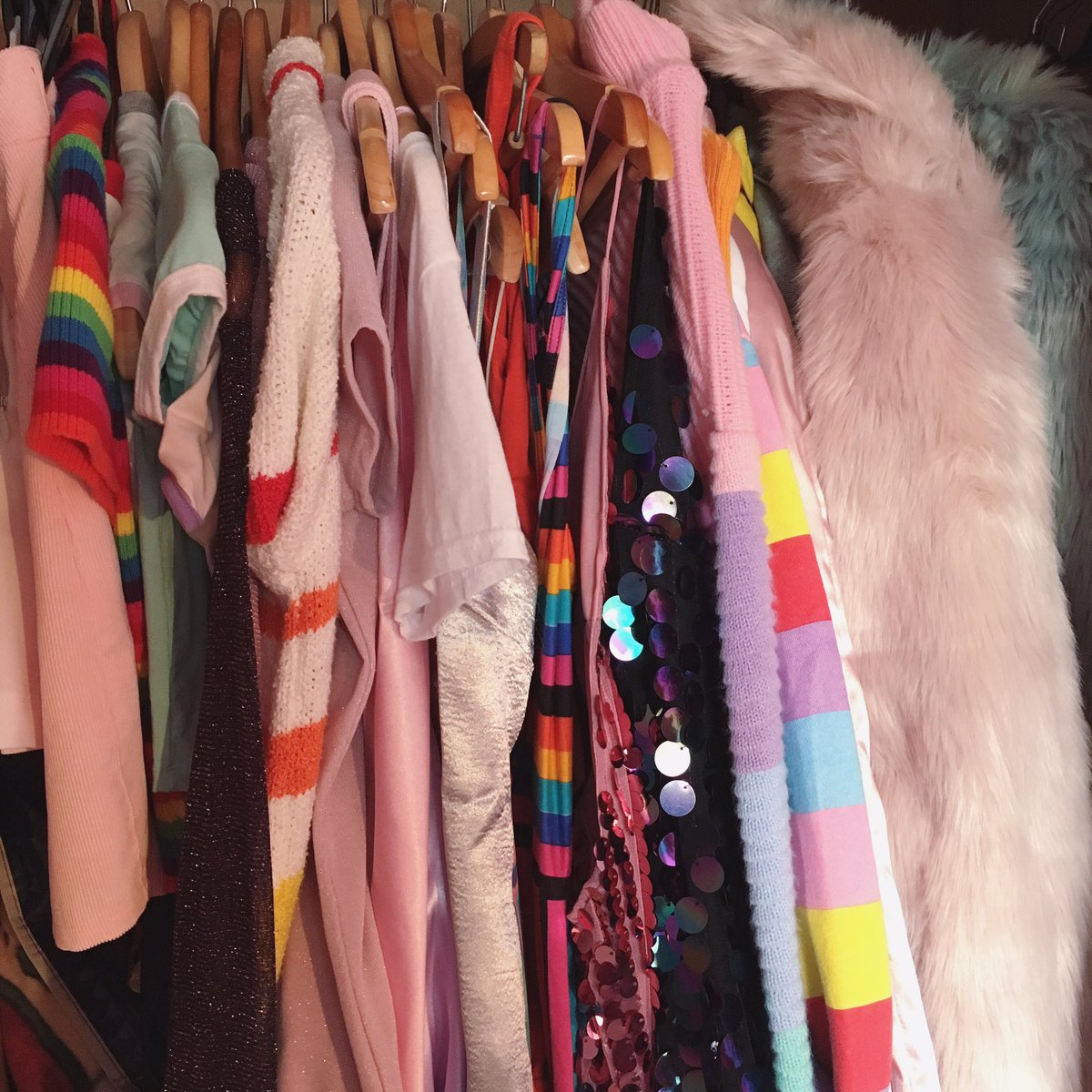 My wardrobe is what dreams are made of 💞🌈