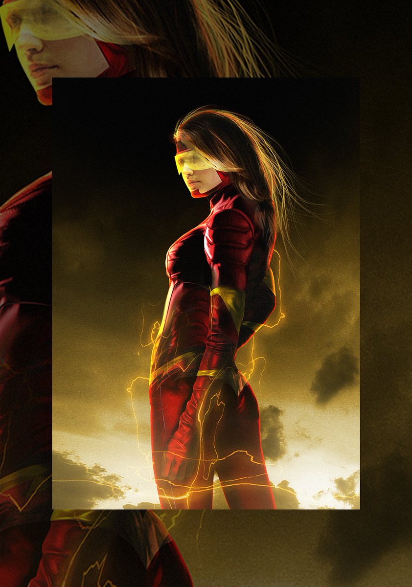 Also played around with the Jesse Quick suit in the same style as Barry. 

We get to see her next week in action :D <a href="/CW_TheFlash/">The Flash</a> ⚡