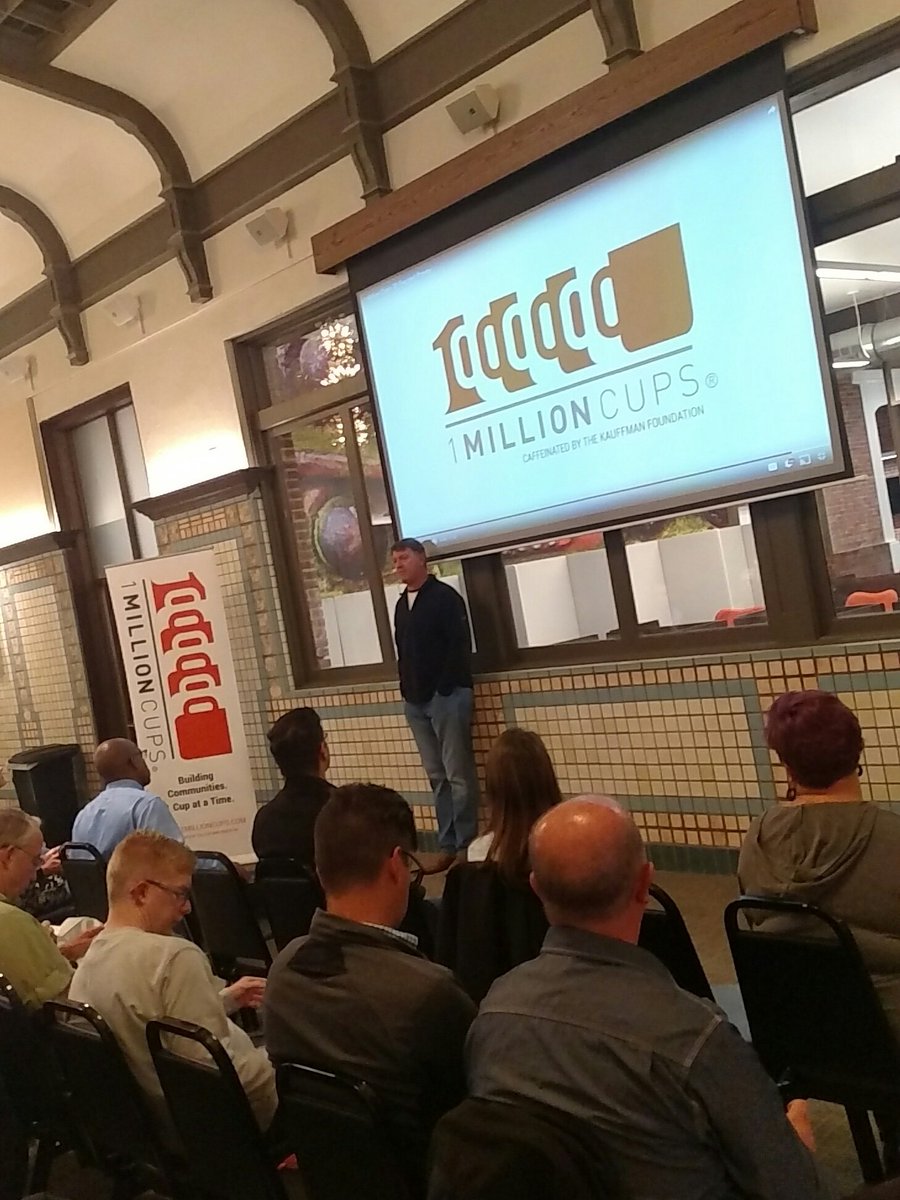 1MillionCupsCOS's tweet photo. Maxletics kicking off #1MCCOS this morning. Who's ready for Wednesday?? https://t.co/waWSx1mz1C