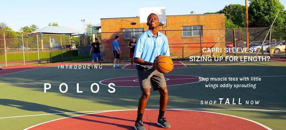 tealapparel's tweet photo. Stop sizing up for length. Try our #tall polos. https://t.co/aUvctpvsr0