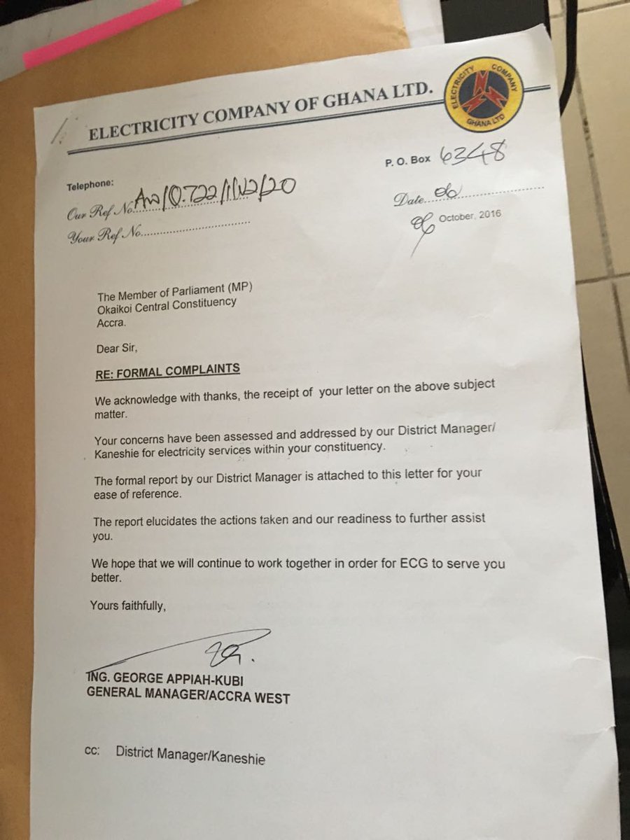 pyboamah's tweet photo. After several reports, plans are underway to fix the faulty streetlights in parts of Okaikoi Central constituency, the ECG has assured us. https://t.co/QZv8t2KVl6