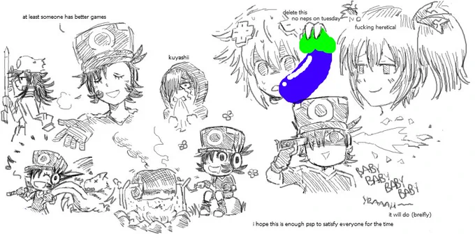 The rest of the doodles from today. 