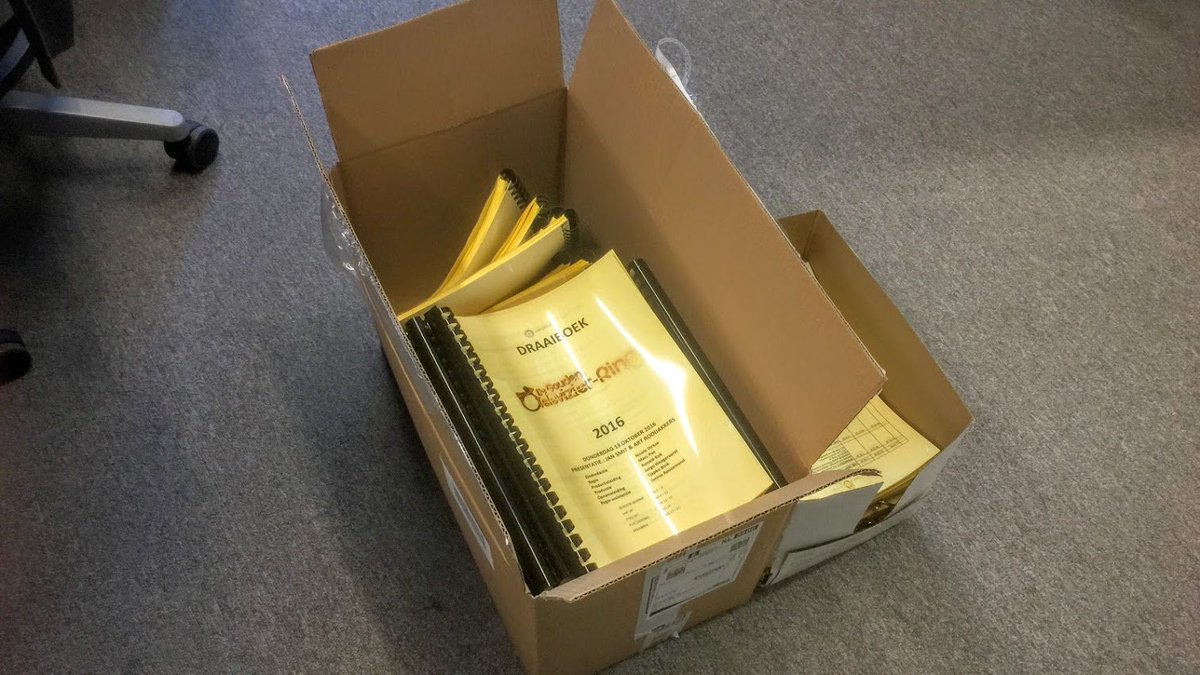 ServiceAVROTROS's tweet image. Draaiboeken Televizier-Ring Gala geprint.