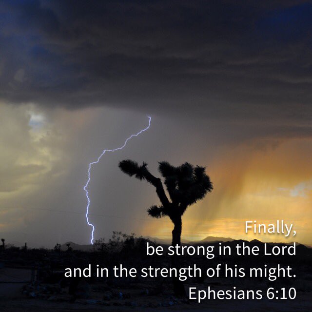 GaryRevolution's tweet photo. Finally, be #strong in the #Lord and in the #strength of his #might.
Eph6:10 https://t.co/5PpcU8DXHH