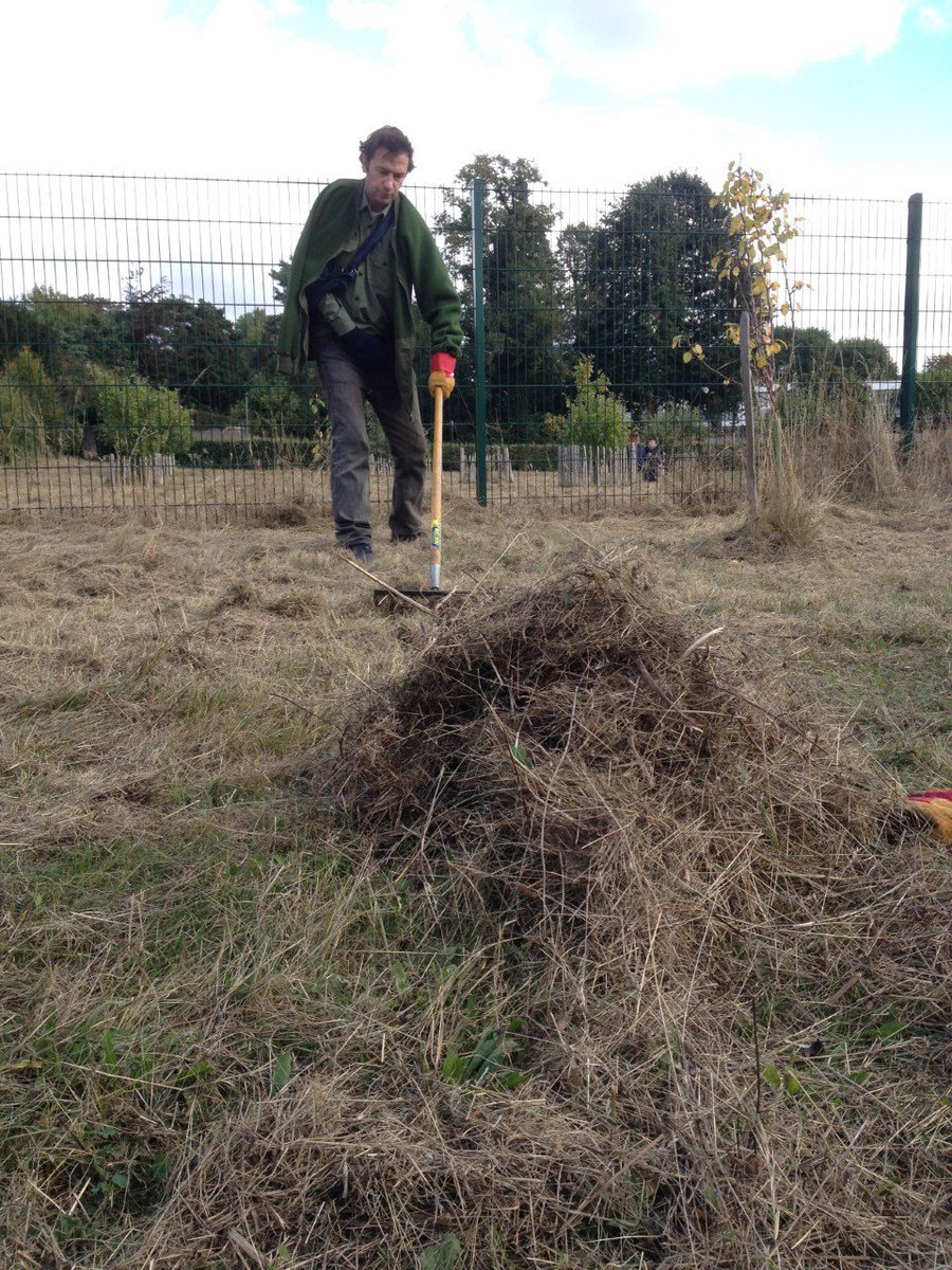 GG_Whitehall's tweet photo. Bug hotel building, meadow management, dead-hedge digging &amp; tea drinking! #Volunteers busily enjoying #Autumn! #joininfeelgood #GreenGym https://t.co/KjgAMA26u4