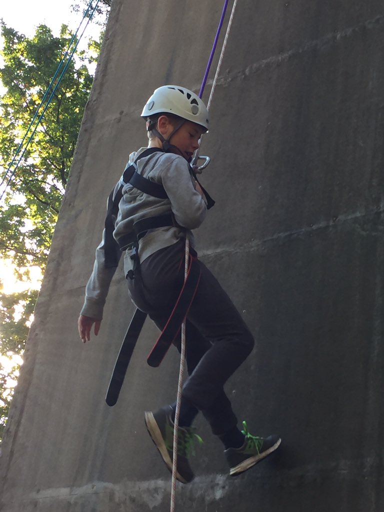 NewMiltonJunior's tweet photo. Abseiling adventures! Lots of growth mindset on display this morning. #avontyrell https://t.co/FRvaU82EEd