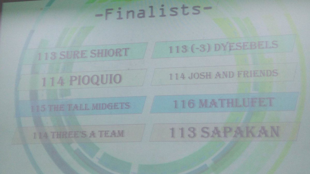 dlsueces's tweet photo. Here are the finalists for #ECEStrong https://t.co/RKhNsFVFTs
