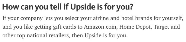 UpsideTravel's tweet image. Earn free gift cards to your favorite retailers &amp;amp; save your company money. Here&apos;s how: upsd.io/2d2DOoQ #WednesdayWisdom #smallbiz